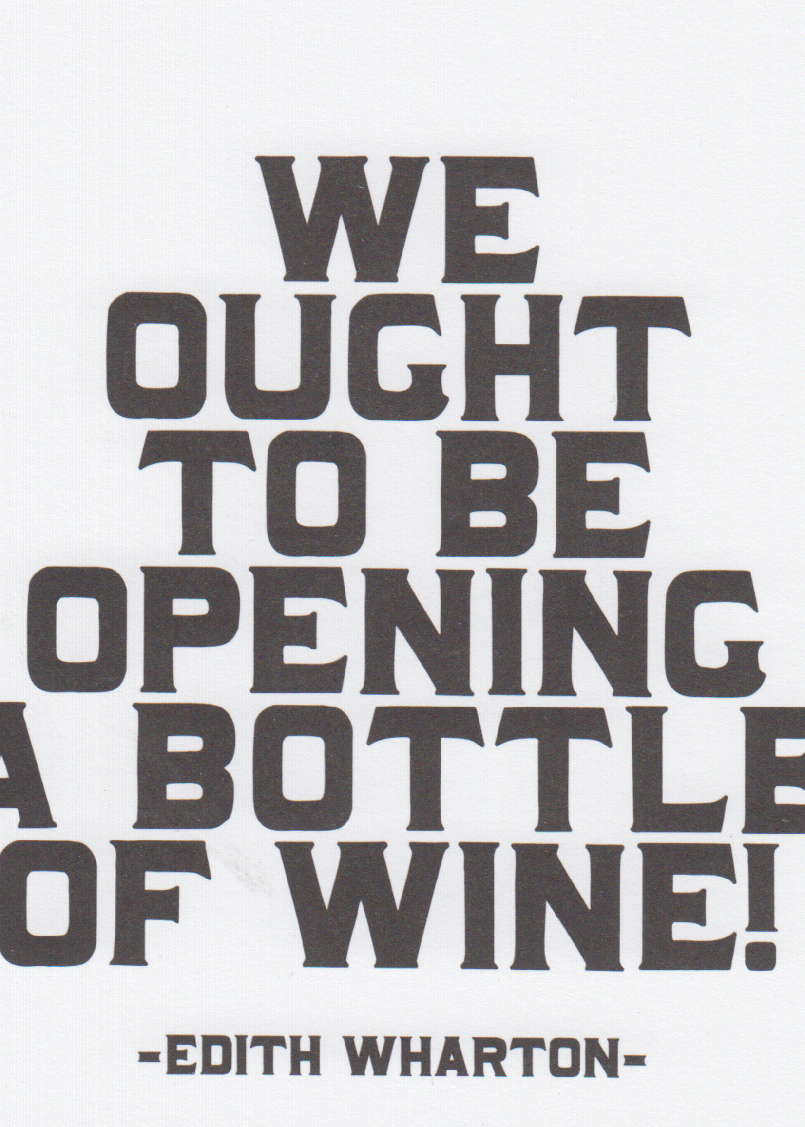 We Ought To Be Opening