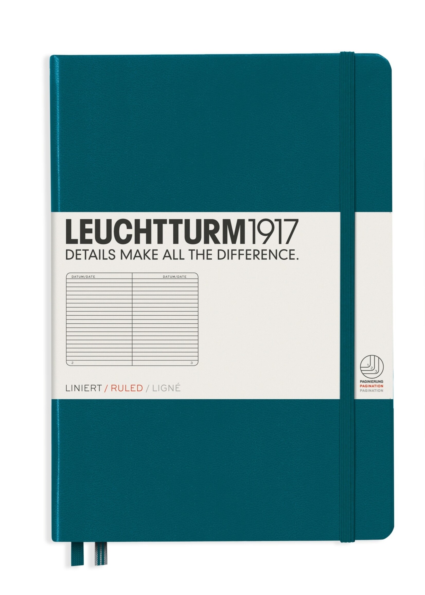 Leuchtturm Leuchtturm1917 A5 Hardcover Ruled Notebook