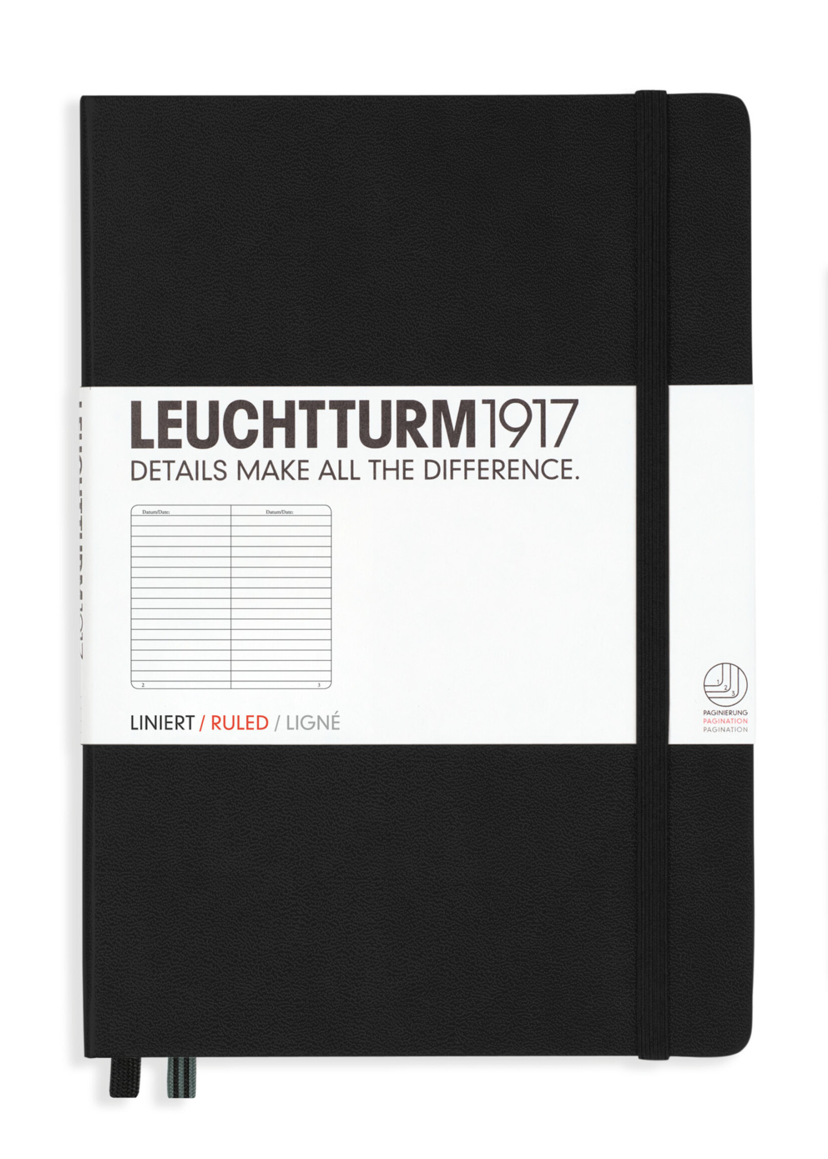 Leuchtturm Leuchtturm1917 A5 Hardcover Ruled Notebook