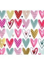 Jillson & Roberts Roll Wrap ~ Lovely Hearts