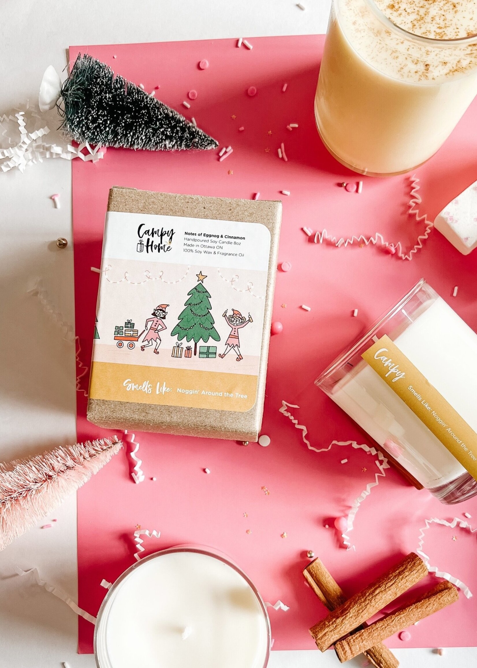 Campy Candles Smells Like: Noggin' Around The Tree