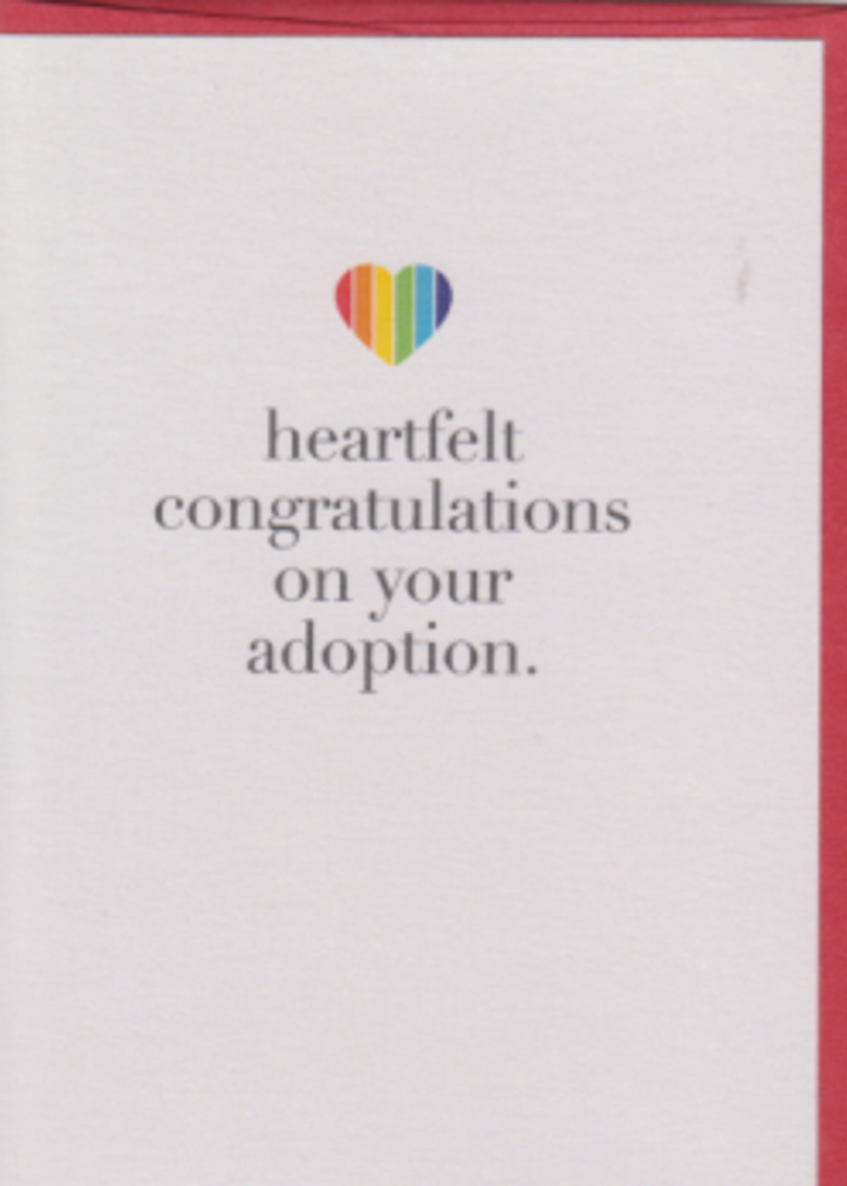 Heartfelt Congratulations - Adoption