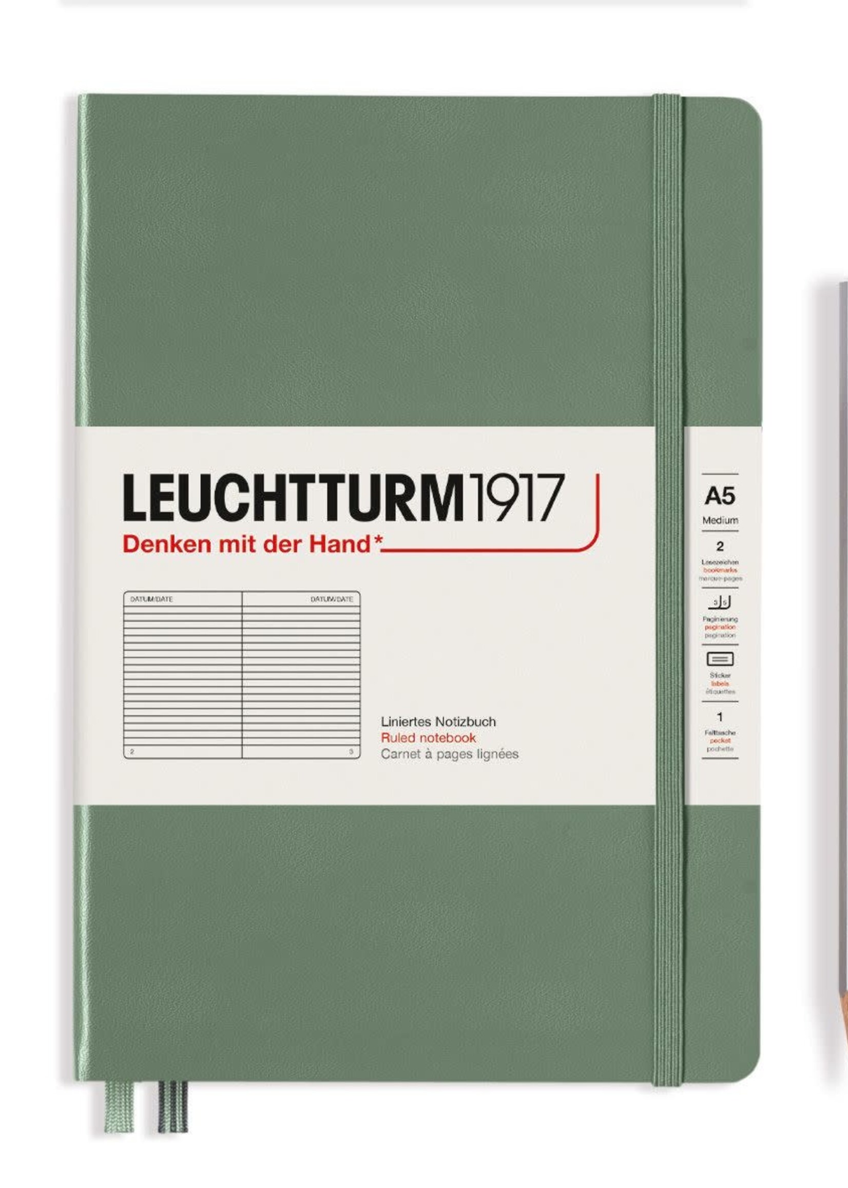 Leuchtturm1917 A5 Hardcover Ruled Notebook