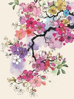 Bug Art Pink Blossom Floral Collage