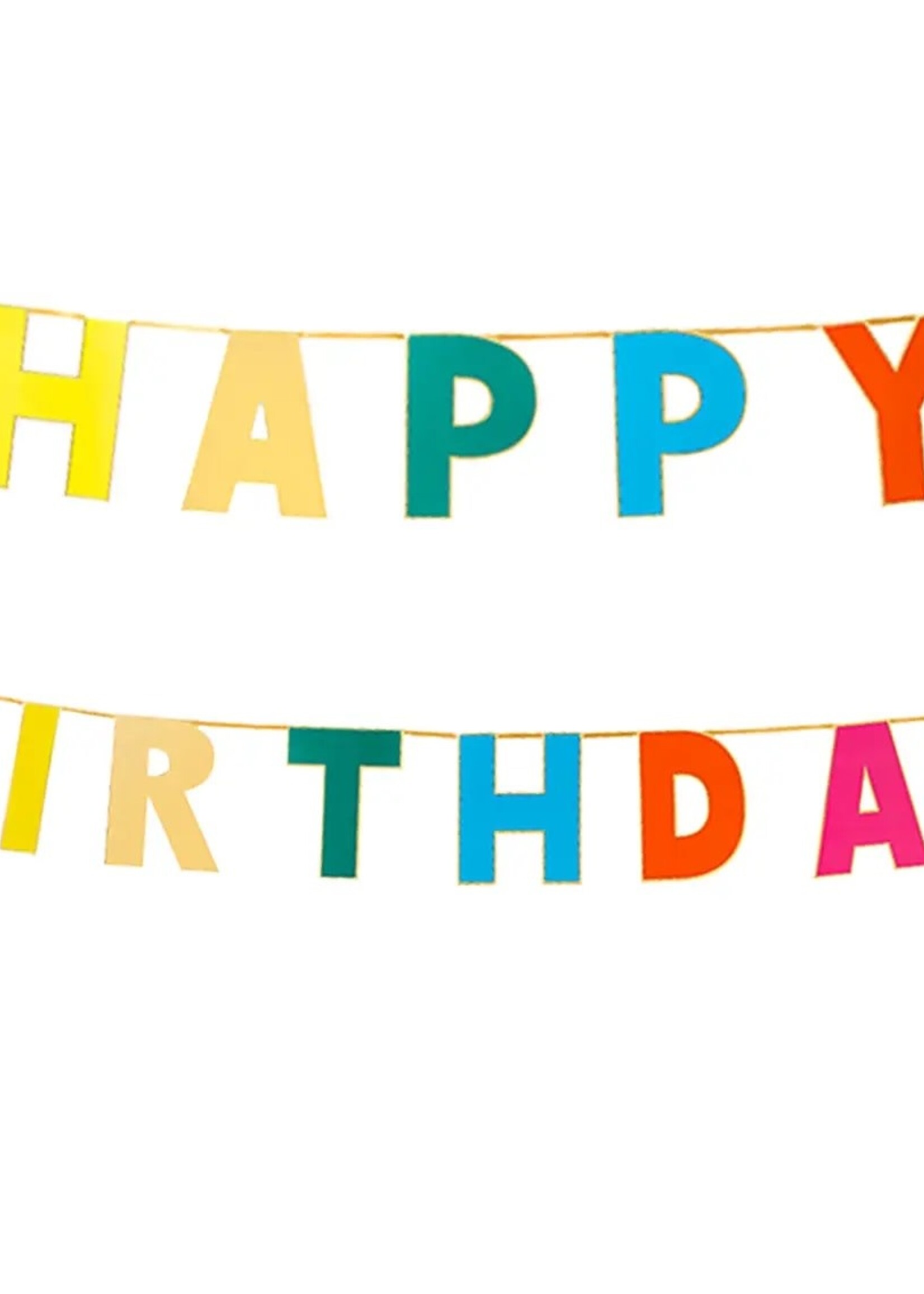 Talking Tables Rainbow Happy Birthday Garland - 10ft
