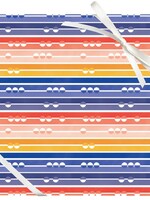 Waste Not Paper Sheet Wrap ~ Sunset Stripes
