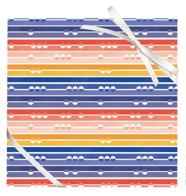 Waste Not Paper Sheet Wrap ~ Sunset Stripes
