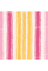 Caspari Cocktail Napkins ~ Bamboo Stripe Fuchsia/Pink