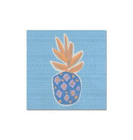 studio oh Cocktail Napkin ~ Blue Pineapple