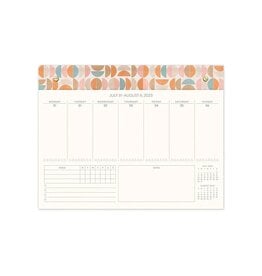 studio oh 2024 Boho Suns Weekly Desk Calendar