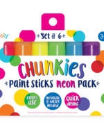 Ooly Chunkies Paint Sticks Neon ~ Set of 6