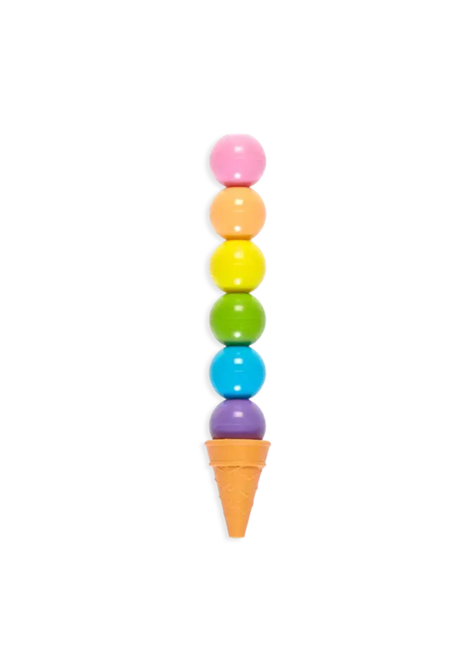 Ooly Rainbow Scoops Stacking Erasable Crayons & Eraser