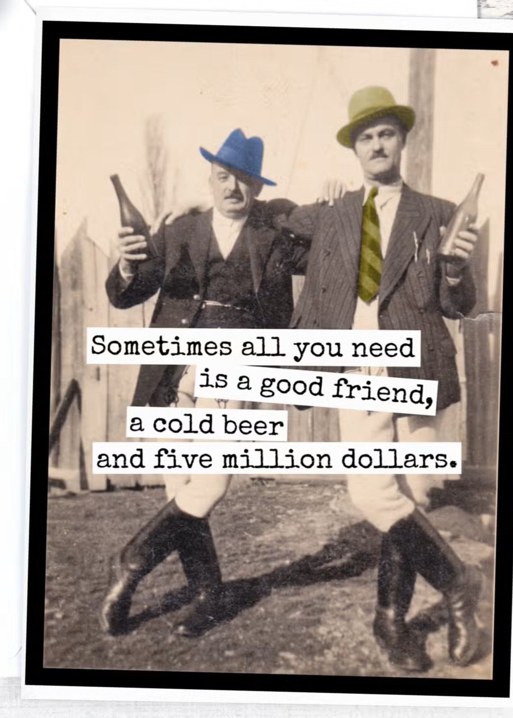 Sometimes All You Need Is A Good Friend, A Cold Beer...