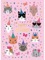 Happy Birthday ~ Party Cats