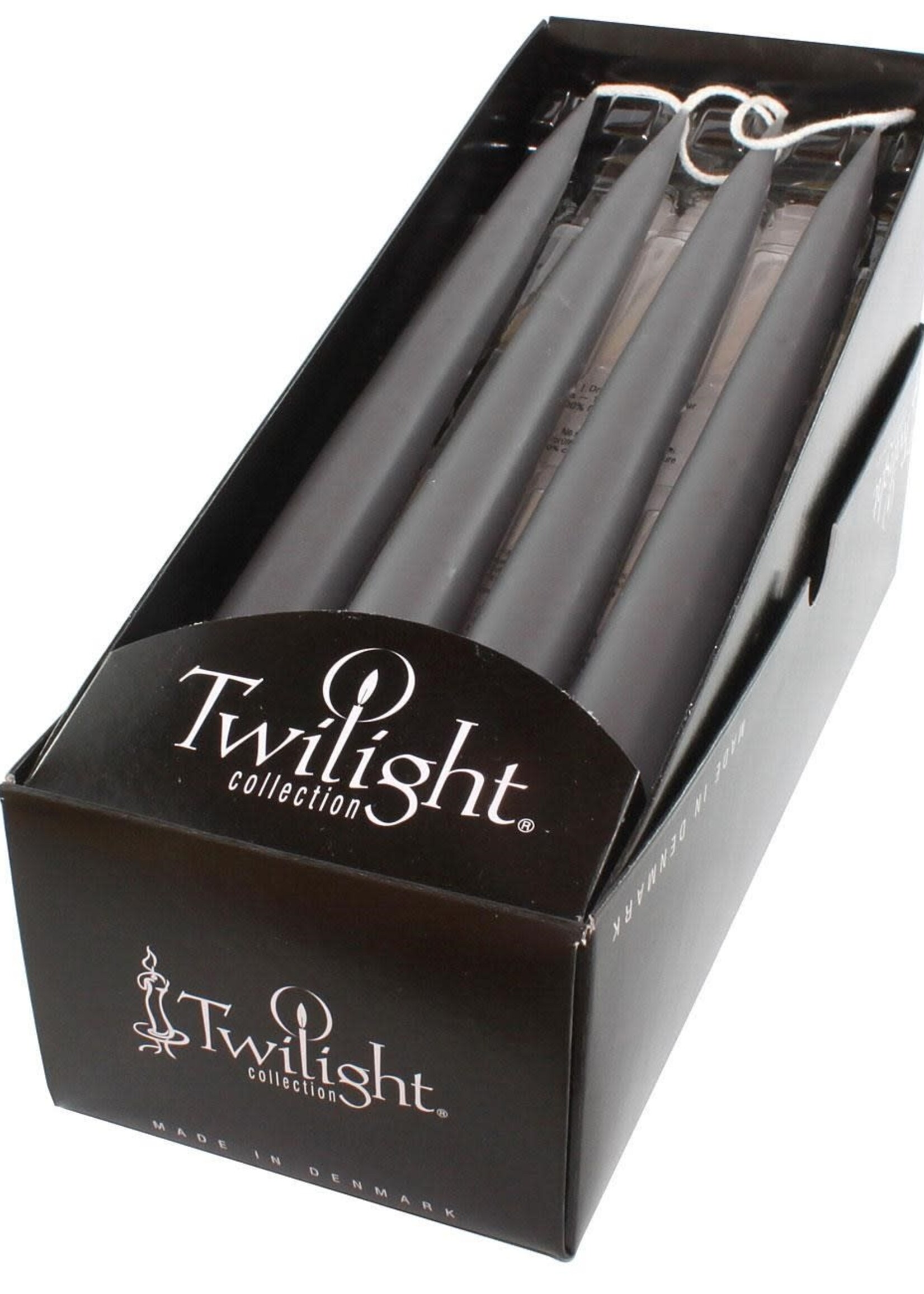 Twilight Collection Taper Candle - Dark Grey - 92