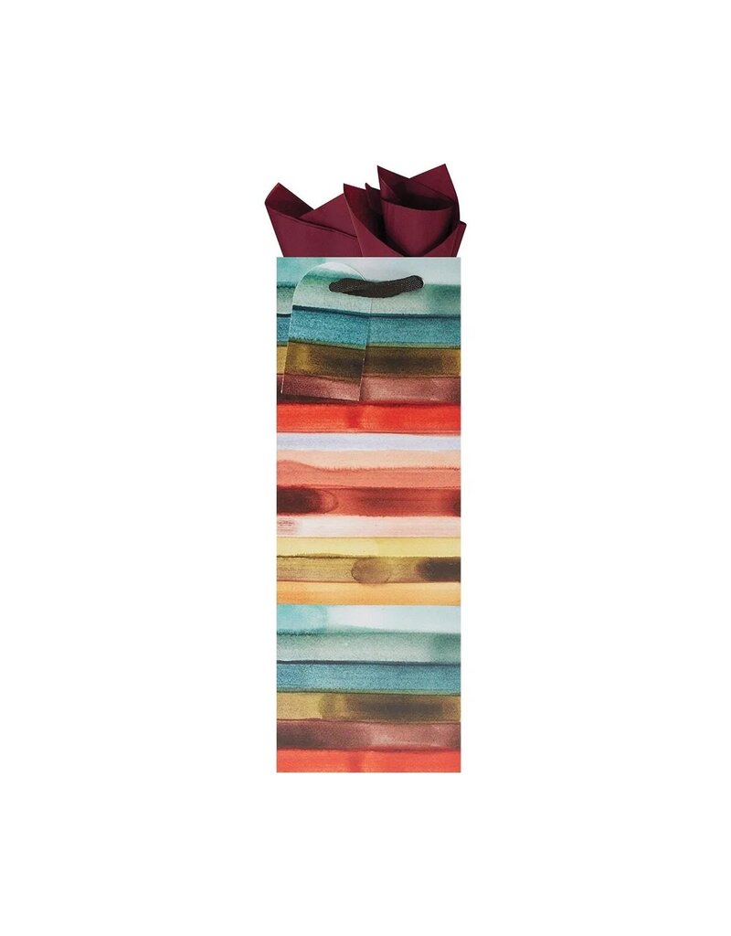Gift wrap company Bottle Bag - Saturated Stripes