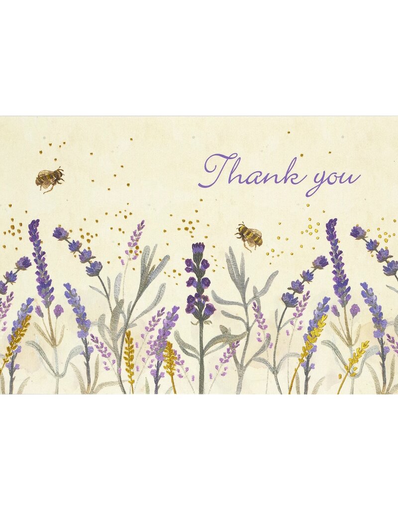 Peter Pauper Boxed Thank You Notes ~ Lavender