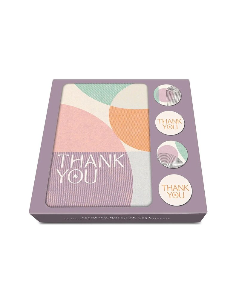 studio oh Boxed Thank You Notes ~ Purple Balance