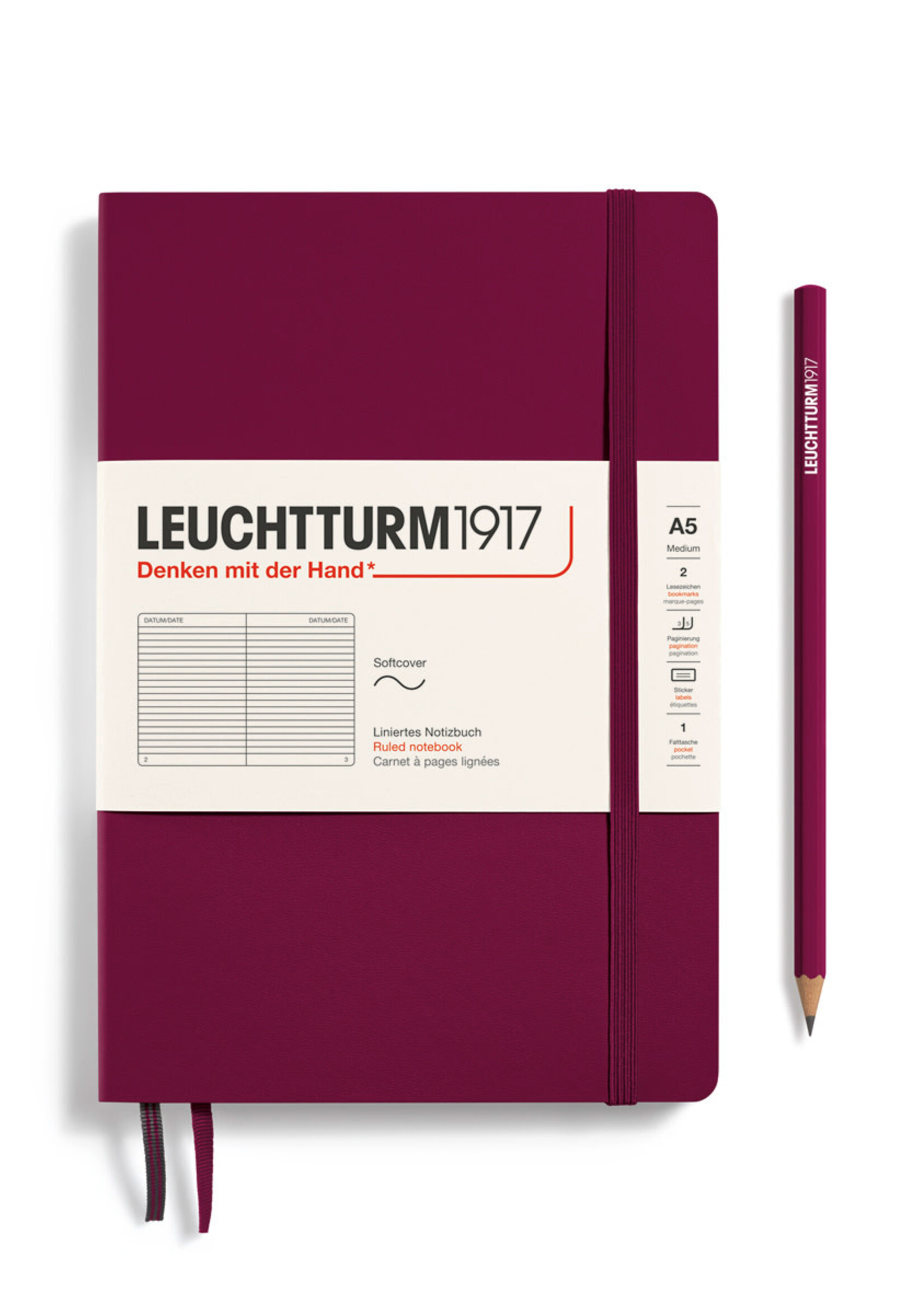 Leuchtturm Leuchtturm1917 A5 Softcover, Ruled