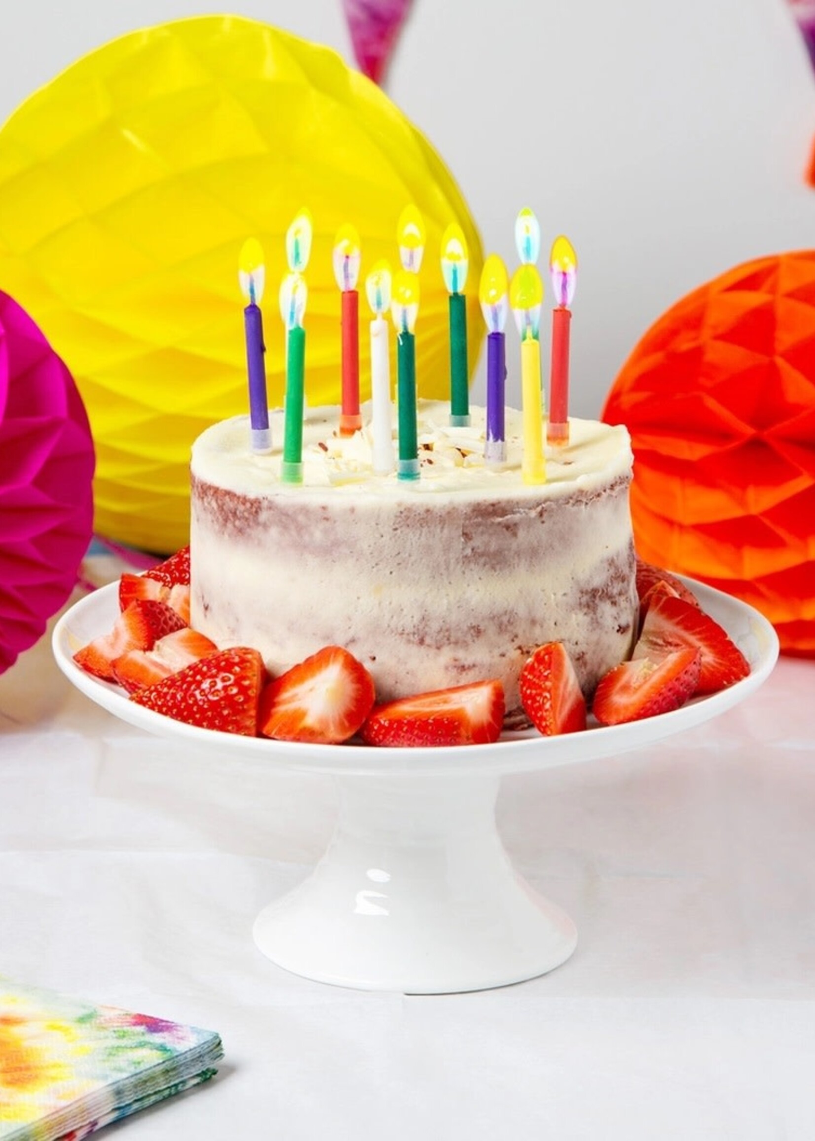 Talking Tables Coloured Flame Birthday Candles