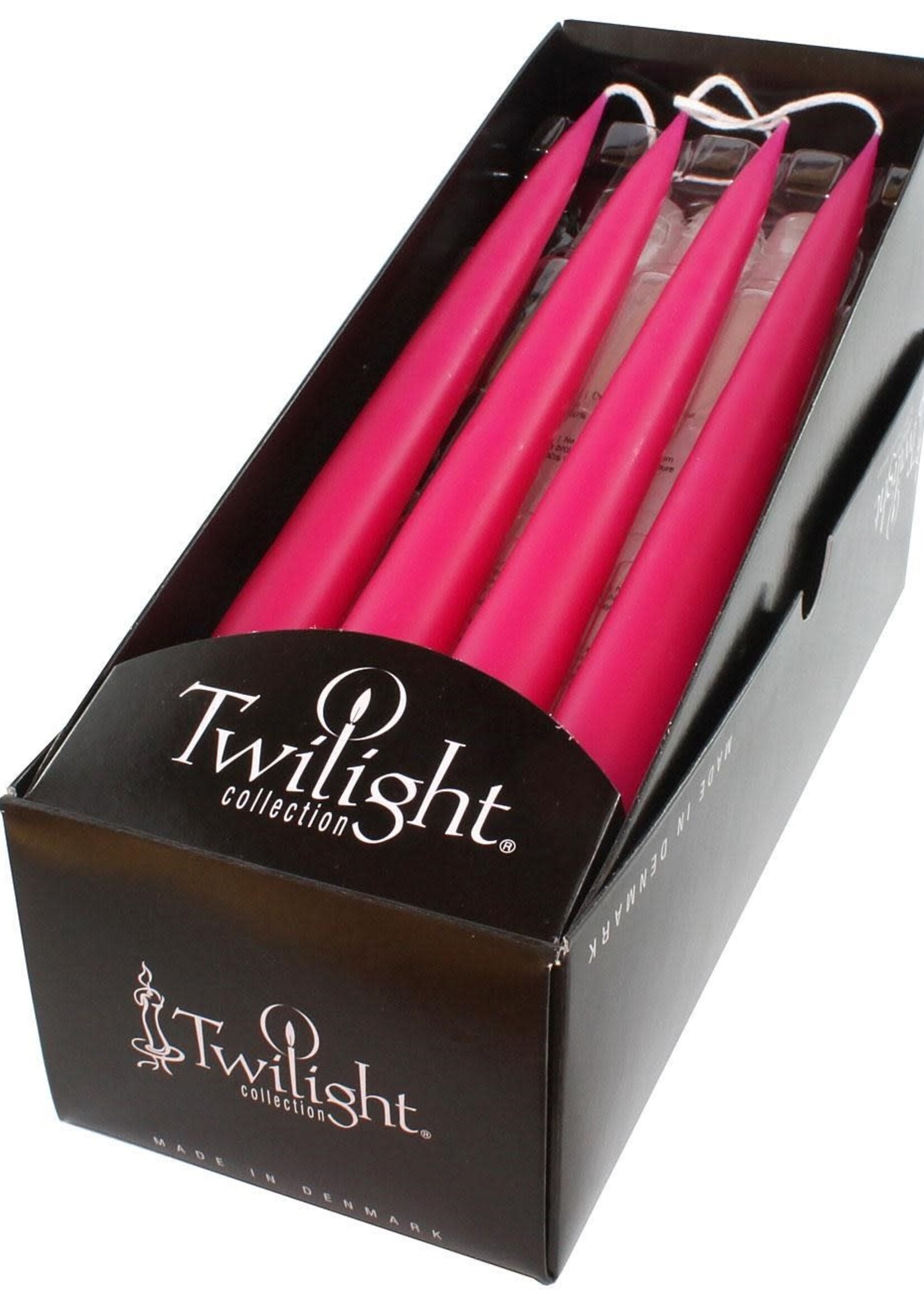 Twilight Collection Taper Candle - Light Cherise - 19
