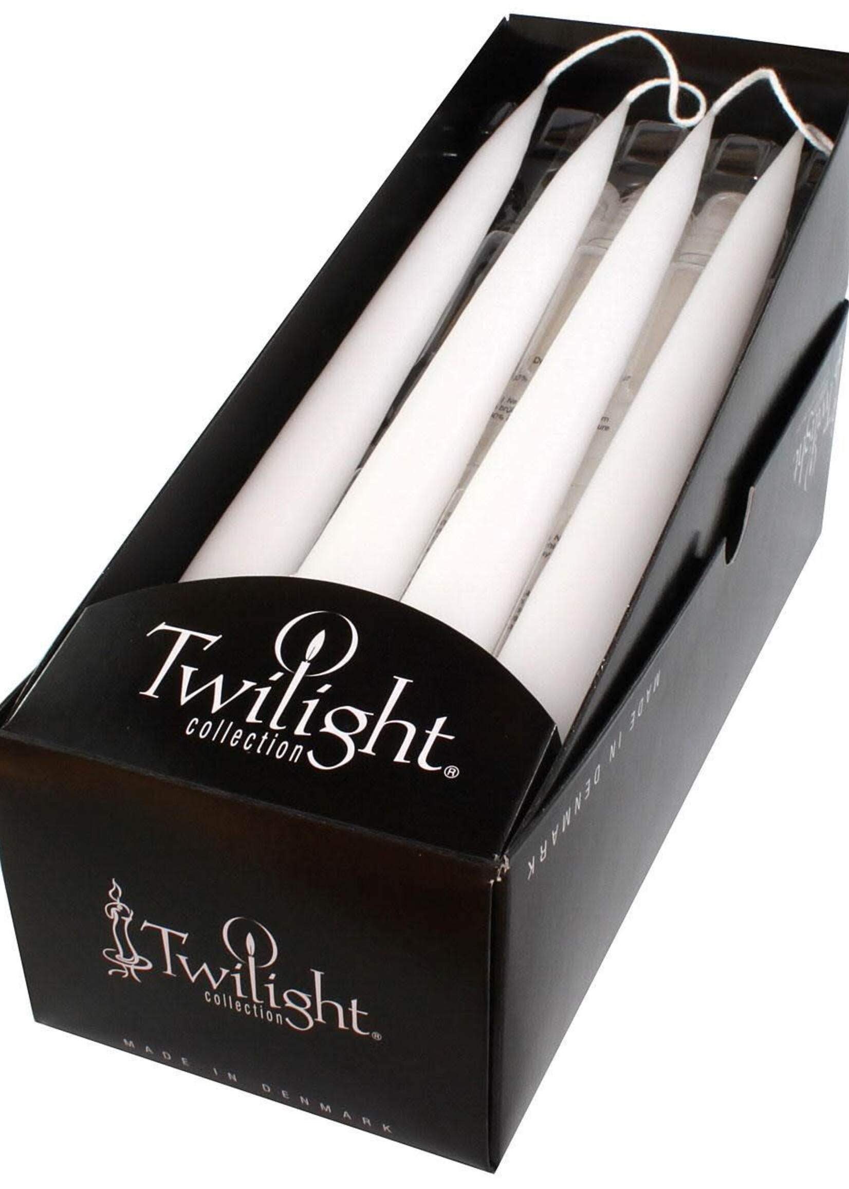 Twilight Collection Taper Candle - White - 01
