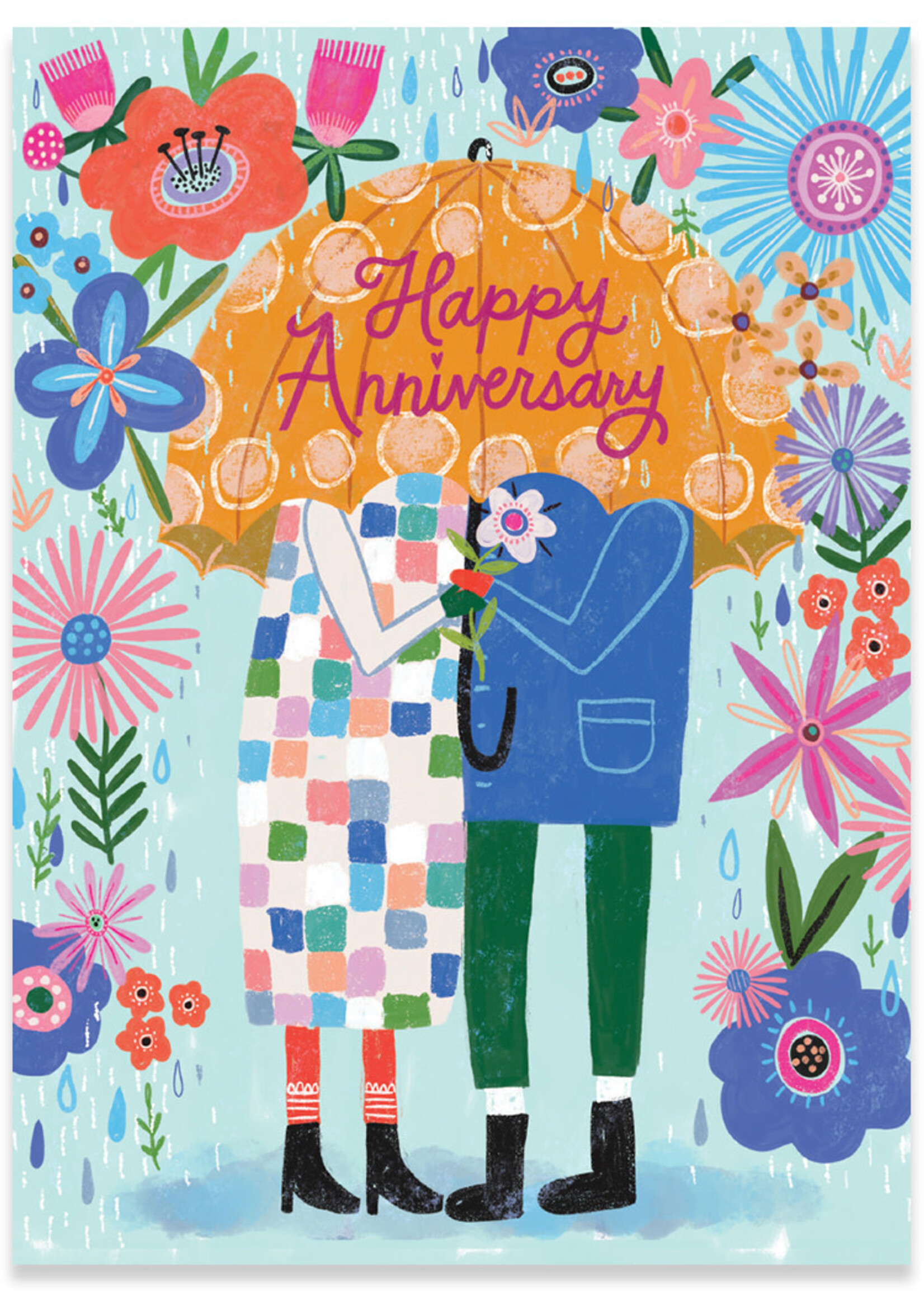 Happy Anniversary ~ Umbrella Couple