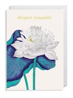 Lagom Deepest Sympathy - White/Blue Flower