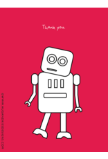 hug and kiss Thank You ~ Red Robot