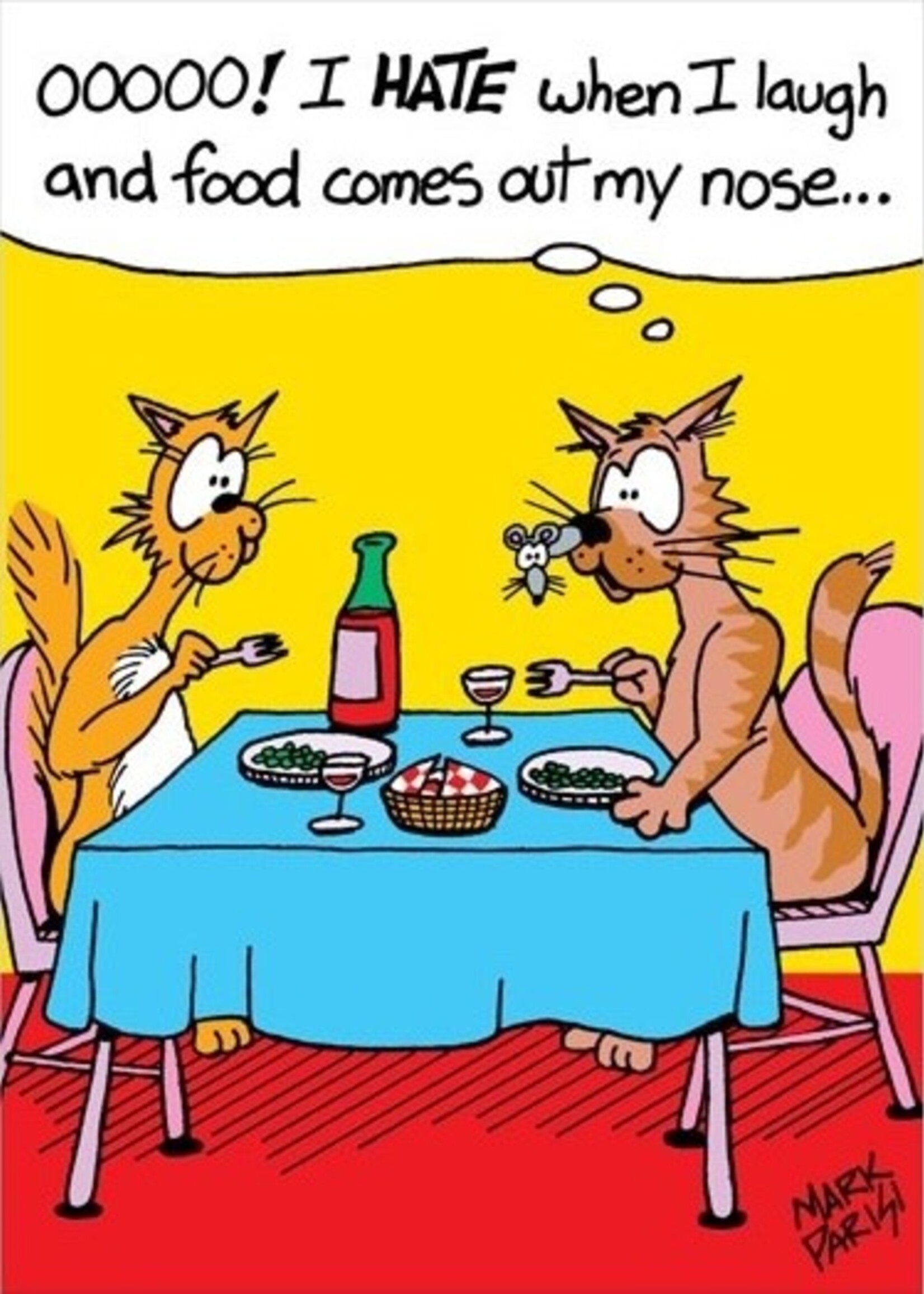 Ooooo! I hate when I laugh