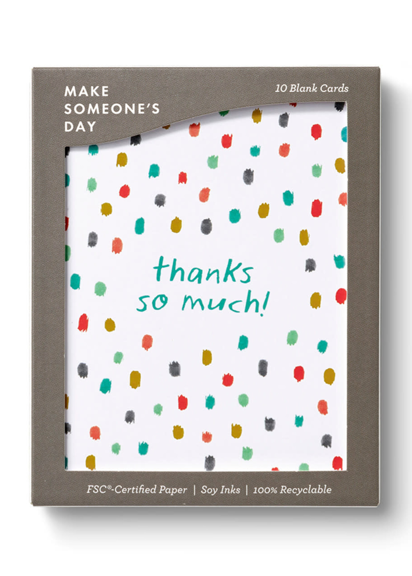 Compendium Boxed Thank You Cards ~ Confetti