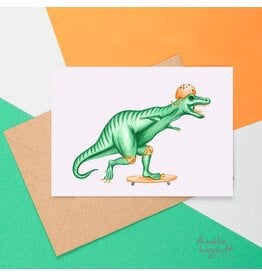 Amelie Legault T-Rex on a Skateboard