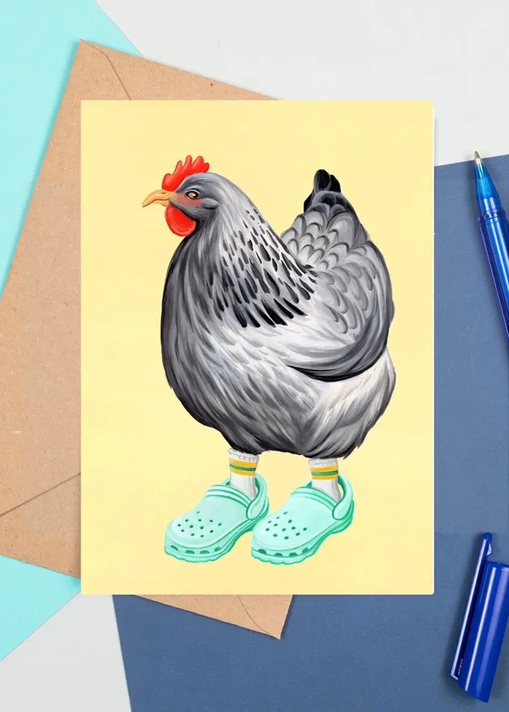 Amelie Legault Chicken in Crocs