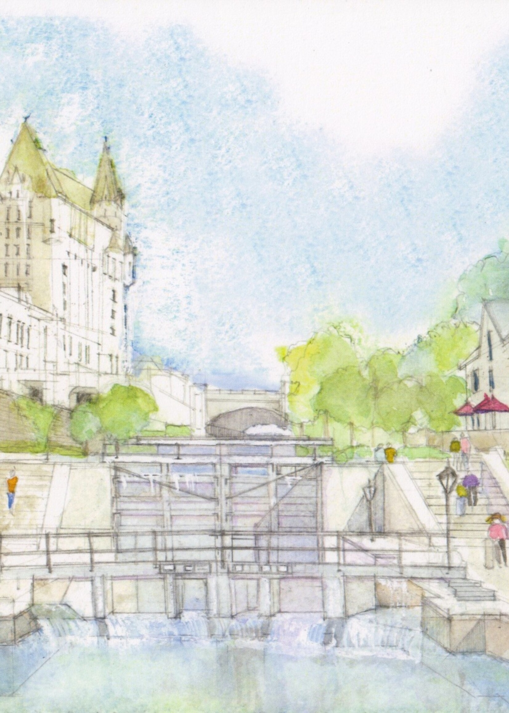 Rideau Canal Locks in Summer