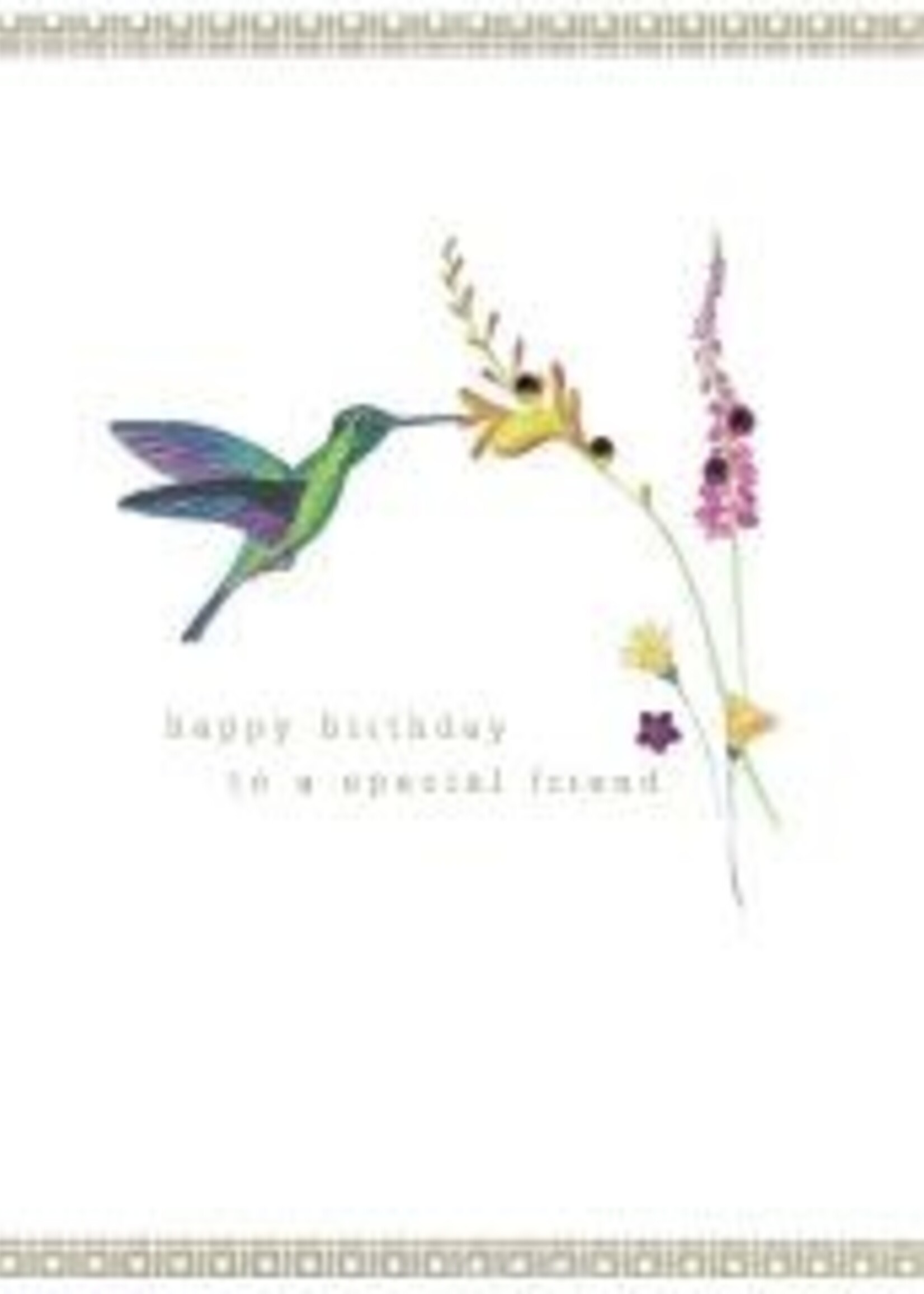 Happy Birthday Special Friend - Hummingbird