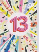 Great British Card Happy Birthday - 13 pink