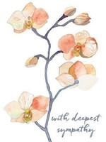With Deepest Sympathy ~ Peach Orchid