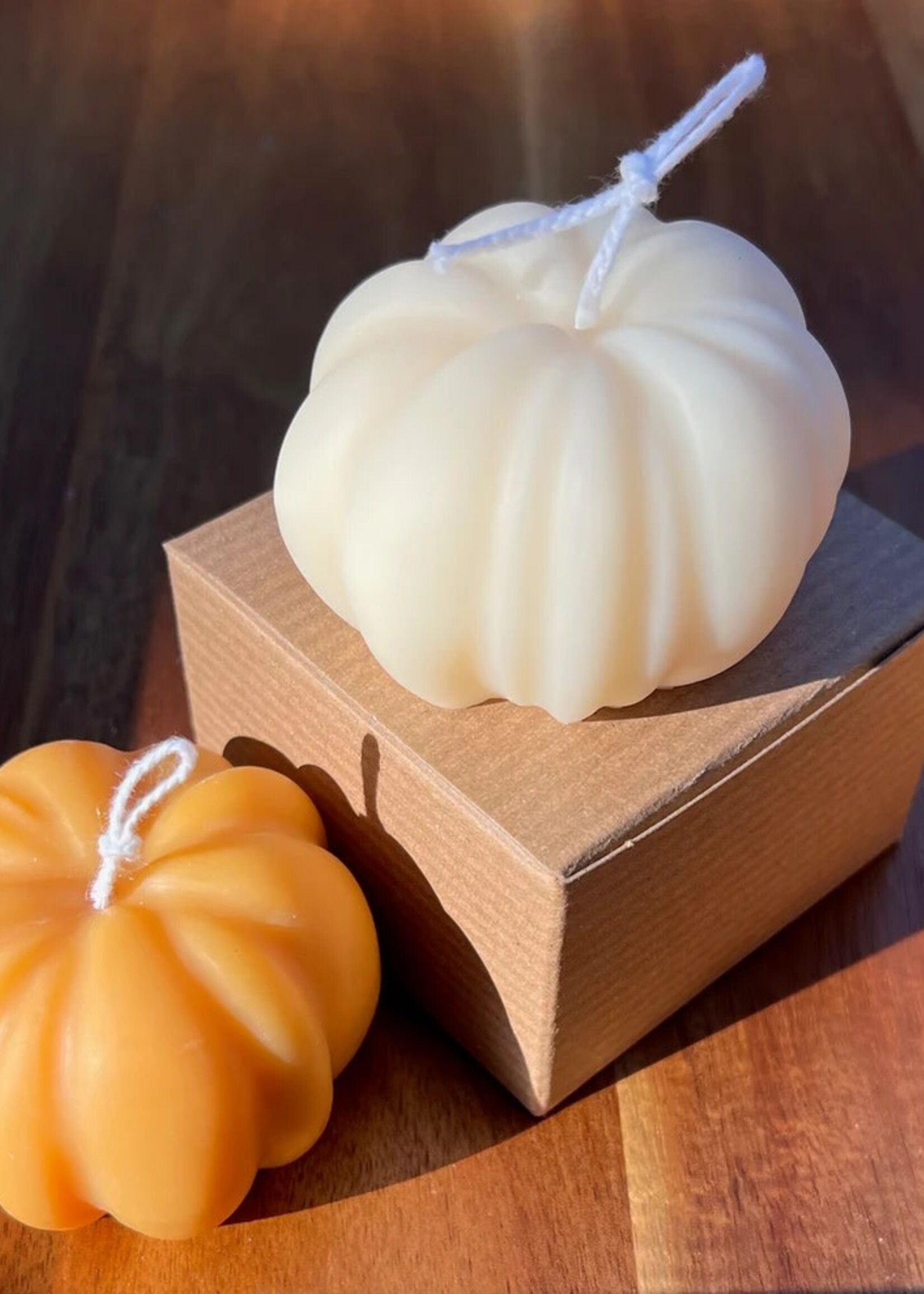 Pumpkin Candle ~ Ivory