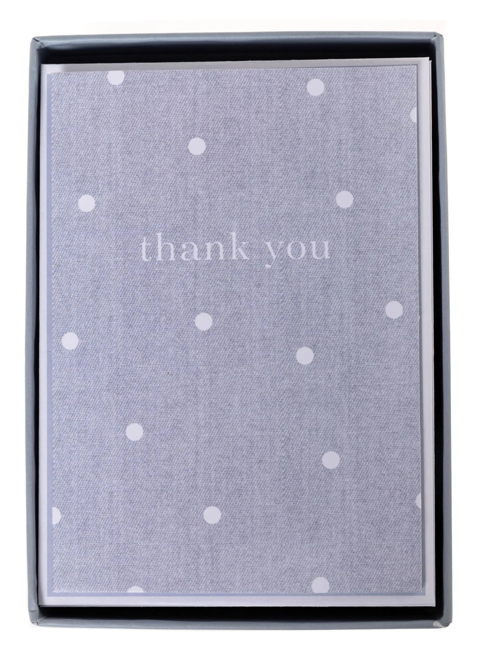 graphique Boxed Notecards ~ Denim Polka Dots
