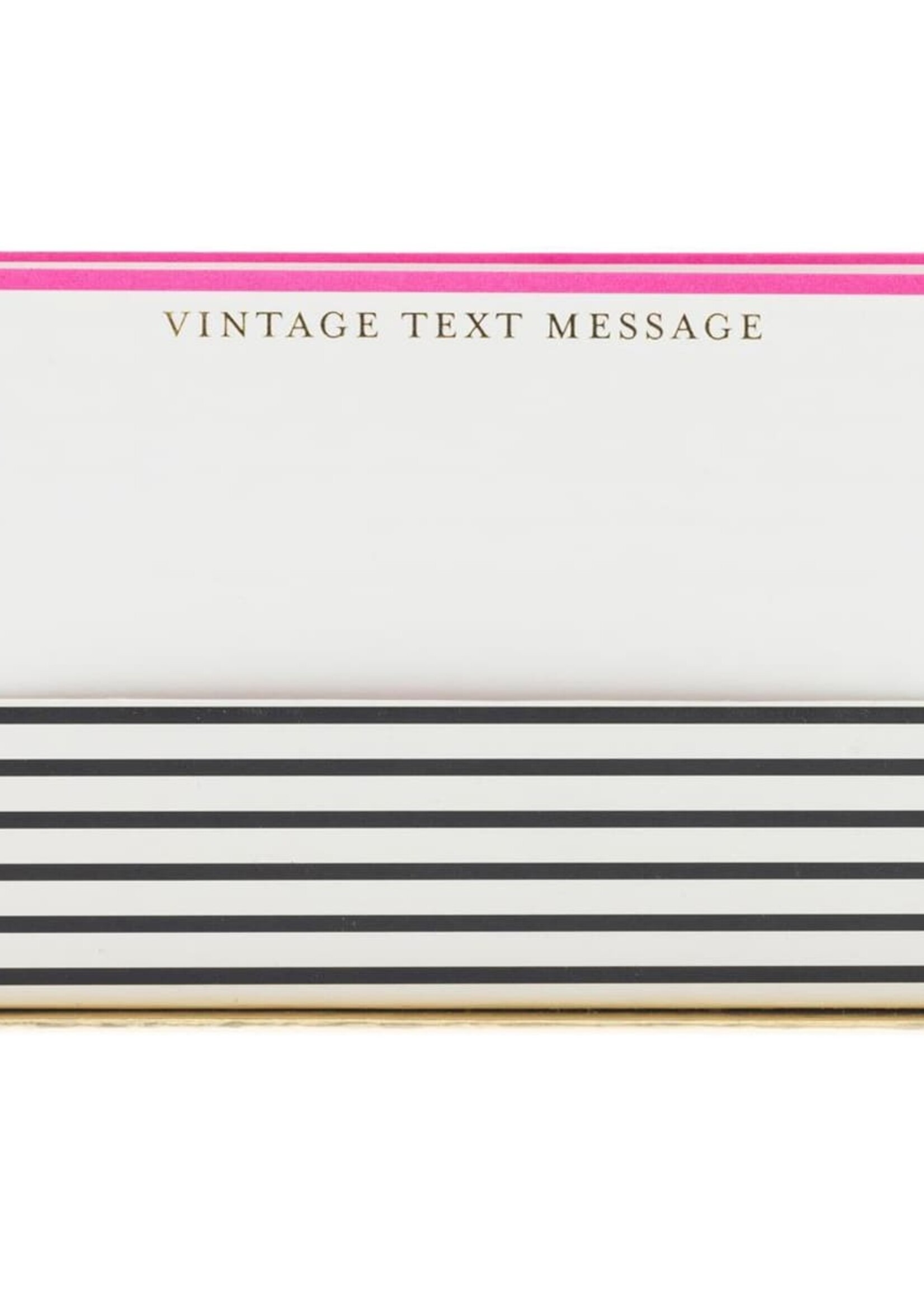 graphique Boxed Notecards ~ Vintage Text Message