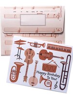 Musical Instruments Birthday Card