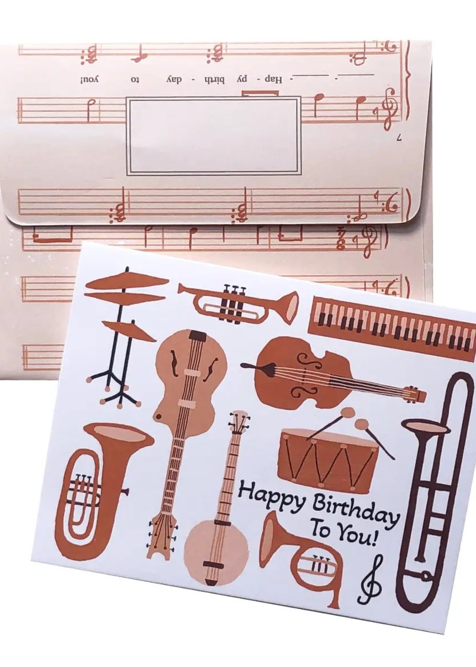 Musical Instruments Birthday Card
