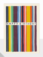 Laura Darrington Happy Birthday ~ Verticle Stripes