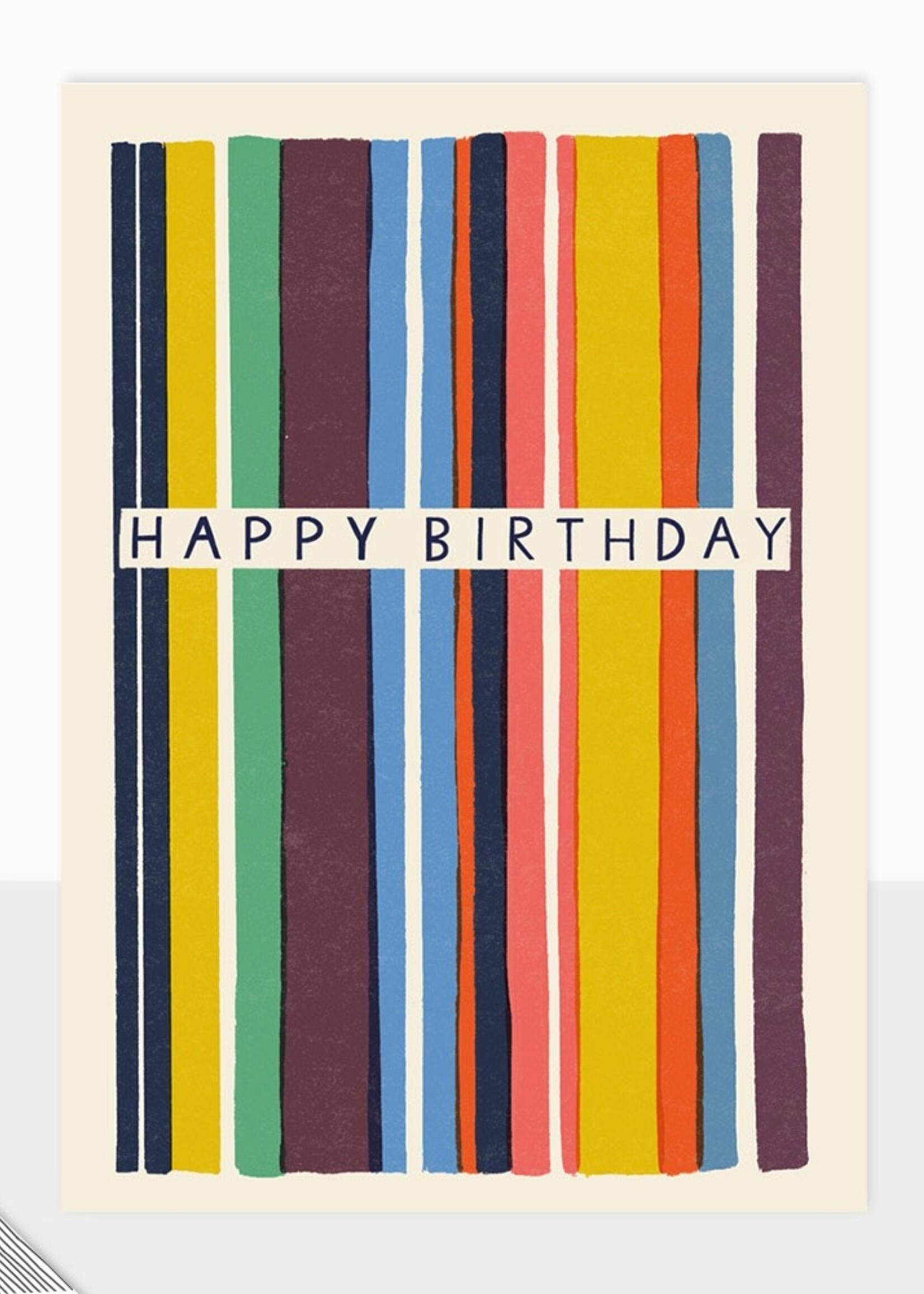 Laura Darrington Happy Birthday ~ Verticle Stripes
