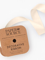 papersource Satin Ribbon ~  Cream  (1 Inch)