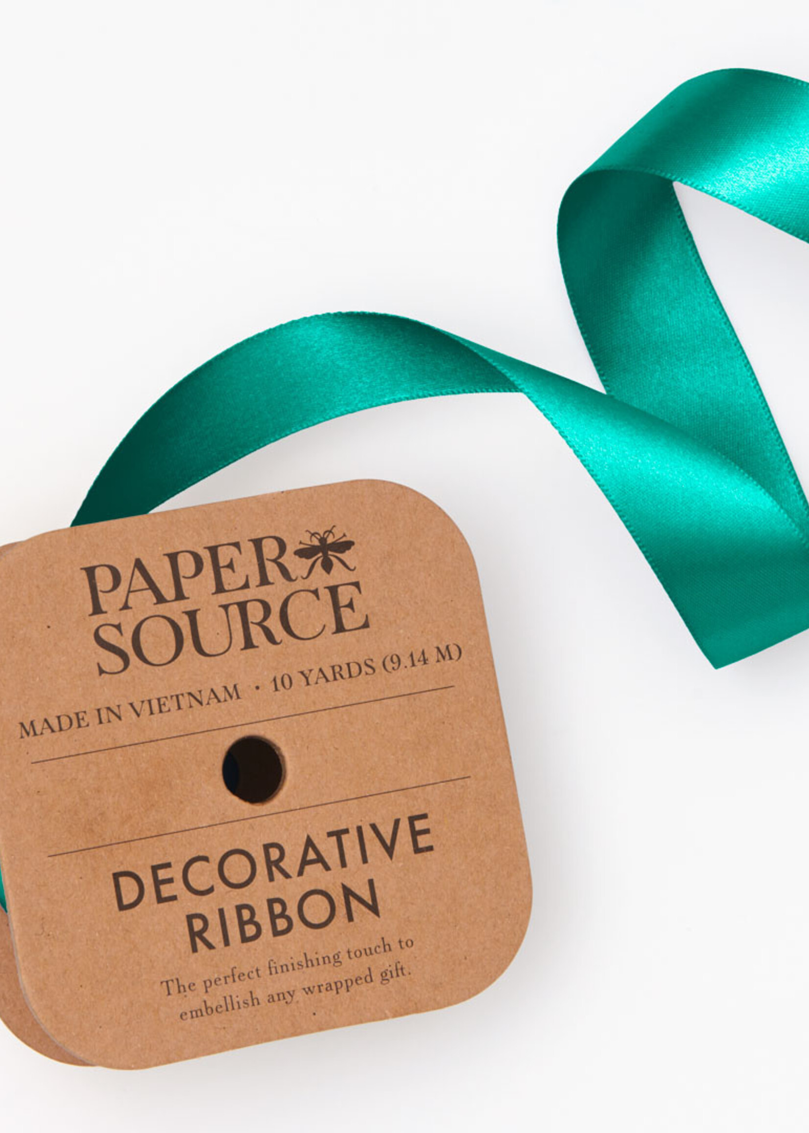 papersource Satin Ribbon ~ Jade (1 inch)