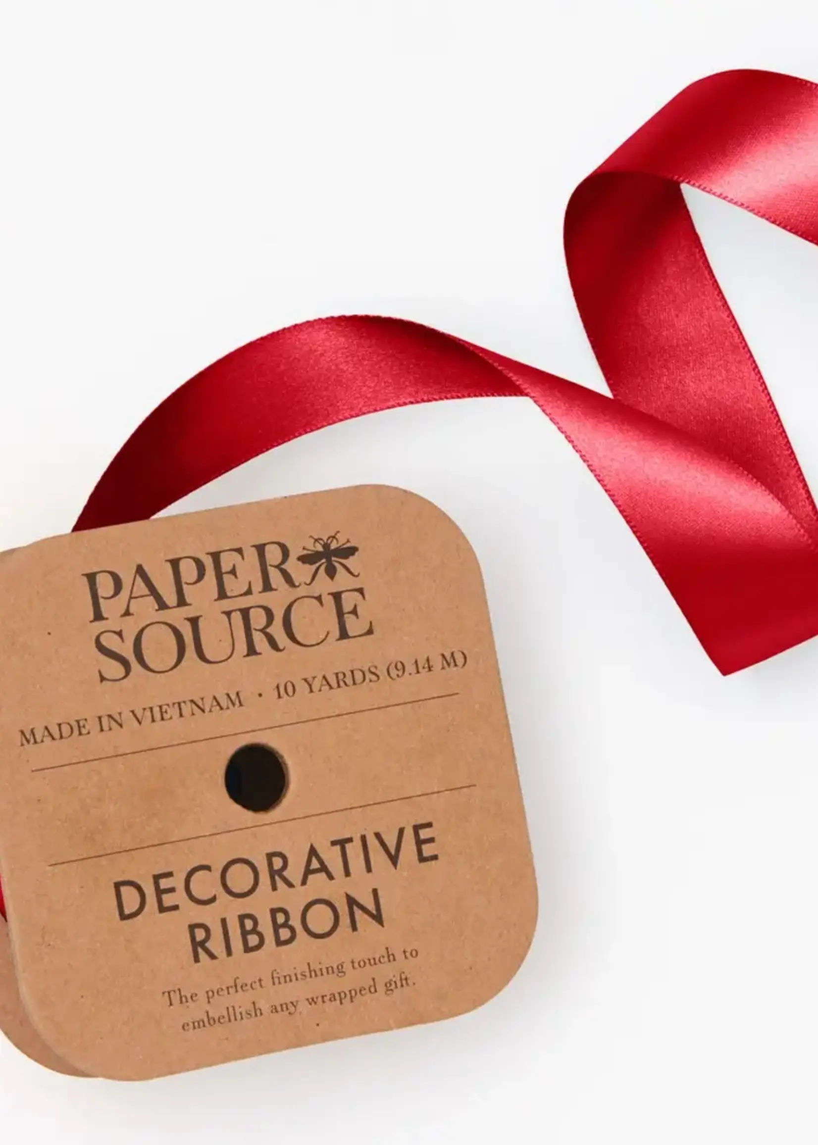 papersource Satin Ribbon ~ Red (1 Inch)