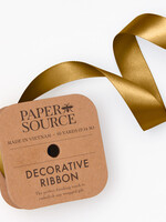 papersource Satin Ribbon ~ Antique Gold (1 inch)