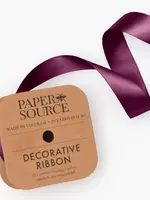 papersource Satin Ribbon ~ Raisin (1 inch)
