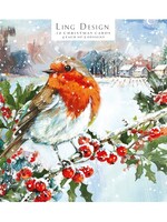 Ling Design Boxed Christmas Cards ~  Winter Scenes